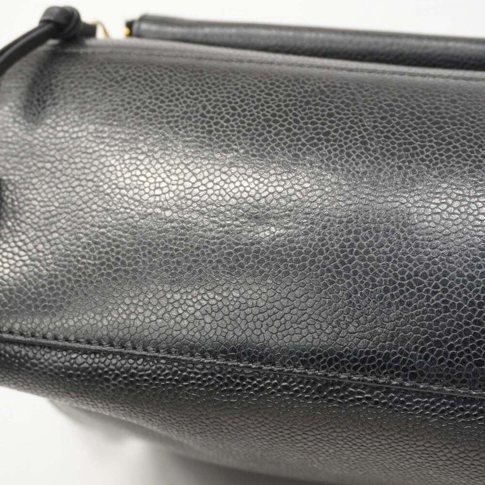 Chanel caviar skin tote bag, black, women's - Picture 7 of 10